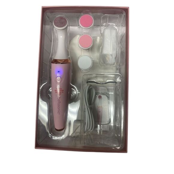 BELLASONIC 4-in-1 Rechargeable Electric Nail File Set with Travel Pouch Purple - Picture 2 of 2